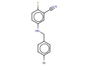 5-([(4-BROMOPHENYL)METHYL]AMINO)-<span class='lighter'>2-FLUOROBENZONITRILE</span>