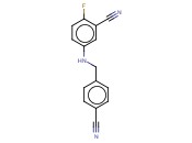 5-([(4-CYANOPHENYL)METHYL]AMINO)-<span class='lighter'>2-FLUOROBENZONITRILE</span>