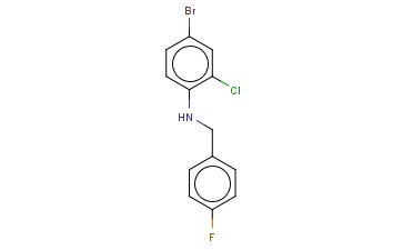 N-(4-BROMO-2-CHLOROPHENYL)-4-<span class='lighter'>FLUOROBENZYLAMINE</span>