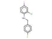 2-CHLORO-N-[(4-FLUOROPHENYL)METHYL]-<span class='lighter'>4-IODOANILINE</span>