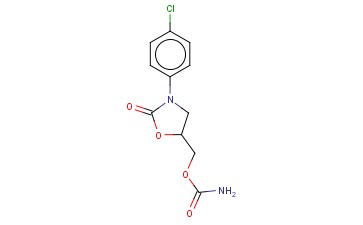 3-(P-CHLOROPHENYL)-5-HYDROXYMETHYL-2-OXAZOLIDINONE CARBAMATE