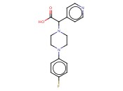 1-哌嗪<span class='lighter'>乙酸</span>,4-(4-<span class='lighter'>氟</span><span class='lighter'>苯基</span>)-a-4-吡啶基-