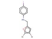 N-[(4,5-DIBROMOFURAN-2-YL)METHYL]-<span class='lighter'>4-IODOANILINE</span>