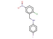 N-[(2-CHLORO-5-NITROPHENYL)METHYL]-<span class='lighter'>4-IODOANILINE</span>