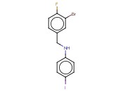 N-[(3-BROMO-4-FLUOROPHENYL)METHYL]-<span class='lighter'>4-IODOANILINE</span>