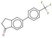 5-(4-(TRIFLUOROMETHYL)PHENYL)-1-<span class='lighter'>INDANONE</span>
