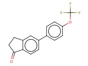5-(4-(TRIFLUOROMETHOXY)PHENYL)-1-<span class='lighter'>INDANONE</span>