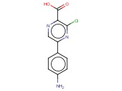 5-(4-AMINOPHENYL)-3-<span class='lighter'>CHLOROPYRAZINE</span>-2-CARBOXYLIC ACID