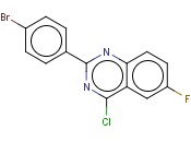 2-(4-<span class='lighter'>BROMO</span>-PHENYL)-4-<span class='lighter'>CHLORO</span>-6-FLUORO-QUINAZOLINE