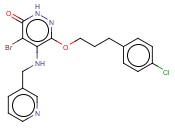 4-溴-6-[3-(4-氯苯基)丙氧基]-5-[(3-吡啶甲基)<span class='lighter'>氨基</span>]-3(2H)-<span class='lighter'>哒</span><span class='lighter'>嗪</span>酮