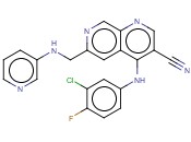 4-[(3-氯-4-<span class='lighter'>氟</span>苯基)氨基]-6-[(3-吡啶甲基)氨基]-1,7-<span class='lighter'>萘</span>啶-3-甲腈