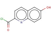 6-<span class='lighter'>HYDROXYQUINOLINE</span>-2-CARBONYL CHLORIDE