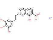 (E)-8-<span class='lighter'>羟基</span>-2-[2-(3,4,5-三<span class='lighter'>羟基</span>苯基)乙烯基]-7-<span class='lighter'>喹啉</span>甲酸钠