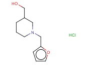 <span class='lighter'>3-PIPERIDINEMETHANOL</span>, 1-(2-FURANYLMETHYL)-HYDROCHLORIDE