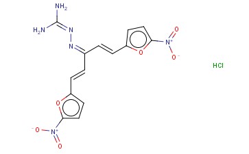 1,5-双(5-<span class='lighter'>硝基</span>-2-呋喃基)-1,4-戊二烯-3-氨基腙<span class='lighter'>盐酸盐</span>
