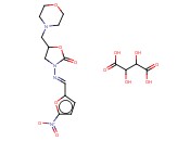 5-MORPHOLINOMETHYL-3-[5-NITROFURFURYLIDENEAMINO]-2-OXAZOLIDINONE <span class='lighter'>TARTRATE</span> SALT