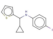 N-[CYCLOPROPYL(THIOPHEN-2-YL)METHYL]-<span class='lighter'>4-IODOANILINE</span>