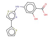 4-(4-(THIOPHEN-2-<span class='lighter'>YL</span>)<span class='lighter'>THIAZOL</span>-2-YLAMINO)-2-HYDROXYBENZOIC ACID