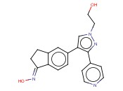 2,3-二氢-5-[1-(2-羟基乙基)-3-(4-吡啶基)-1H-吡唑-4-基]-1H-<span class='lighter'>茚</span>-1-<span class='lighter'>酮</span>肟