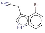 4-<span class='lighter'>溴</span>吲哚-3-<span class='lighter'>乙</span><span class='lighter'>腈</span>