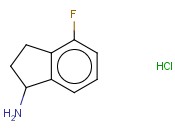 4-Fluoro-<span class='lighter'>2,3-dihydro-1H-inden-1-amine</span> <span class='lighter'>hydrochloride</span>