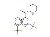 (2R)-(+/-)-alpha-2-<span class='lighter'>哌啶</span>基-2,8-双三氟<span class='lighter'>甲基</span>-4-喹啉<span class='lighter'>甲醇</span>单盐酸盐