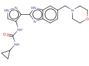 1-环丙基-3-(3-(5-(<span class='lighter'>吗</span><span class='lighter'>啉</span><span class='lighter'>甲基</span>)-1H-苯并[d]咪唑-2-基)-1H-吡唑-4-基)脲