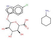6-<span class='lighter'>氯</span>-3-<span class='lighter'>吲哚</span>基-β-D-葡糖醛酸糖苷环乙基铵盐