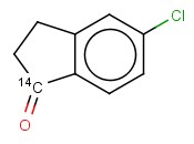 5-CHLORO-1-<span class='lighter'>INDANONE</span>, [1-14C]