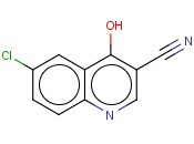 <span class='lighter'>3-QUINOLINECARBONITRILE</span>, 6-CHLORO-4-HYDROXY-
