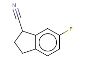2,3-DIHYDRO-6-FLUORO-1H-<span class='lighter'>INDENE</span>-1-CARBONITRILE