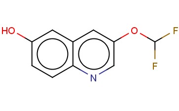 3-(DIFLUOROMETHOXY)-<span class='lighter'>6-HYDROXYQUINOLINE</span>