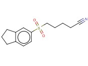 5-(2,3-DIHYDRO-1H-<span class='lighter'>INDENE</span>-5-SULFONYL)PENTANENITRILE