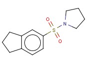 1-(2,3-DIHYDRO-1H-<span class='lighter'>INDENE</span>-5-SULFONYL)PYRROLIDINE