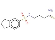 4-(2,3-DIHYDRO-1H-<span class='lighter'>INDENE</span>-5-SULFONAMIDO)BUTANETHIOAMIDE