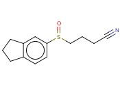 4-(2,3-DIHYDRO-1H-<span class='lighter'>INDENE</span>-5-SULFINYL)BUTANENITRILE
