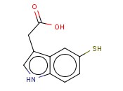 1H-吲哚-3-乙酸,5-<span class='lighter'>巯基</span>-(9CI)