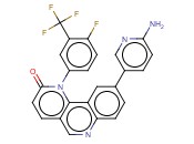 9-(6-<span class='lighter'>氨基</span>-3-<span class='lighter'>吡啶</span>基)-1-[4-<span class='lighter'>氟</span>-3-(三<span class='lighter'>氟</span>甲基)苯基]苯并[H]-1,6-萘啶-2(1H)-酮