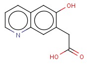 6-<span class='lighter'>HYDROXYQUINOLINE</span>-7-ACETIC ACID