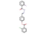 4-(2-(2-IODOBENZOYL)CARBOHYDRAZONOYL)PHENYL <span class='lighter'>2-CHLOROBENZOATE</span>
