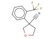 3-(2-(TRIFLUOROMETHYL)PHENYL)<span class='lighter'>TETRAHYDROFURAN</span>-3-CARBONITRILE