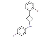N-[3-(2-BROMOPHENYL)CYCLOBUTYL]-<span class='lighter'>4-IODOANILINE</span>