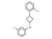 N-[3-(2-CHLOROPHENYL)CYCLOBUTYL]-<span class='lighter'>3-IODOANILINE</span>