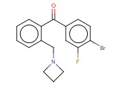 2'-AZETIDINOMETHYL-4-BROMO-3-FLUOROBENZOPHENONE