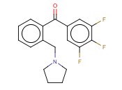 2'-<span class='lighter'>PYRROLIDINOMETHYL-3,4,5-TRIFLUOROBENZOPHENONE</span>