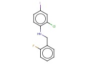 2-CHLORO-N-[(2-FLUOROPHENYL)METHYL]-<span class='lighter'>4-IODOANILINE</span>