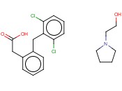 双氯芬酸<span class='lighter'>吡咯烷</span>乙醇盐