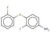 4-[(2-FLUOROPHENYL)SULFANYL]-<span class='lighter'>3-IODOANILINE</span>