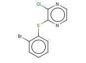 2-[(2-BROMOPHENYL)SULFANYL]-3-<span class='lighter'>CHLOROPYRAZINE</span>