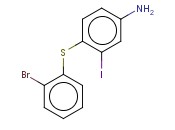 4-[(2-BROMOPHENYL)SULFANYL]-<span class='lighter'>3-IODOANILINE</span>
